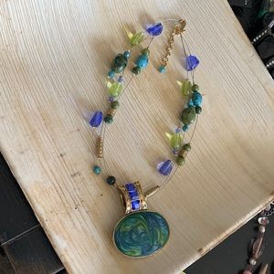 Necklace with attached beautiful pendant!